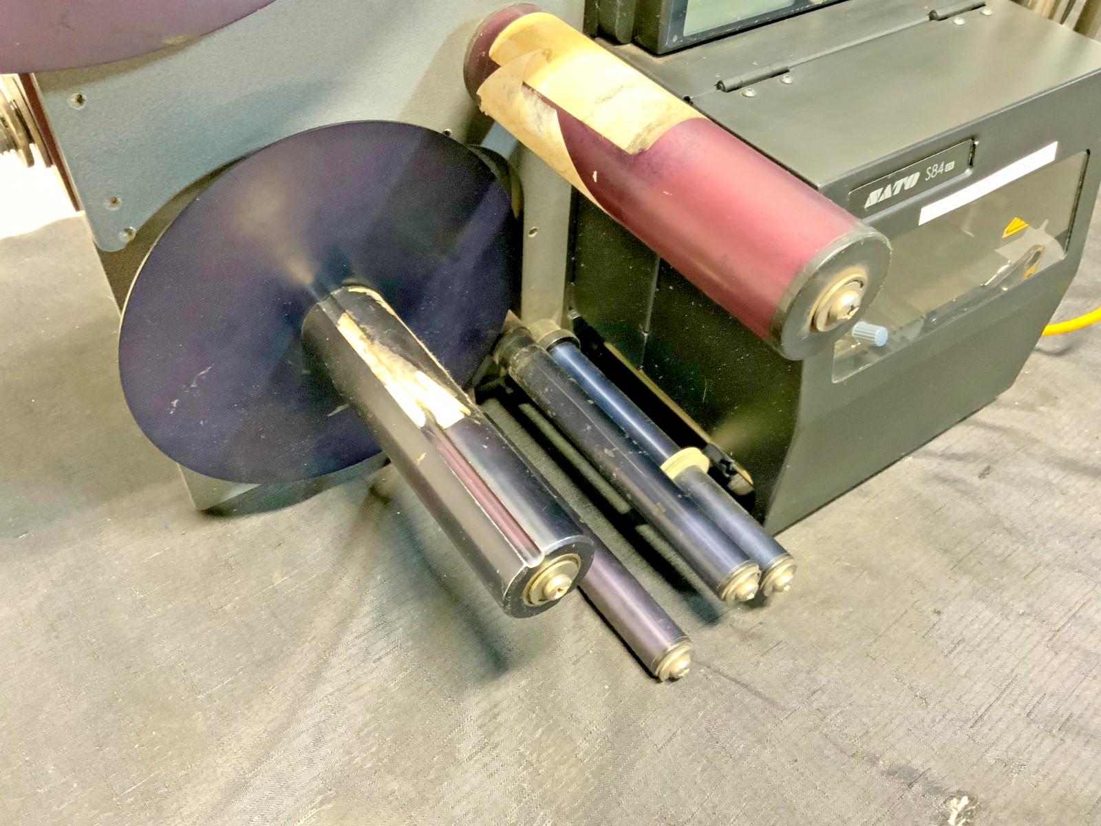 Sato S84 ex Print Engine Thermal Barcode Printer w/ ID Technology 252 Applicator_6 Sato S84 ex Print Engine Thermal Barcode Printer w/ ID Technology 252 Applicator