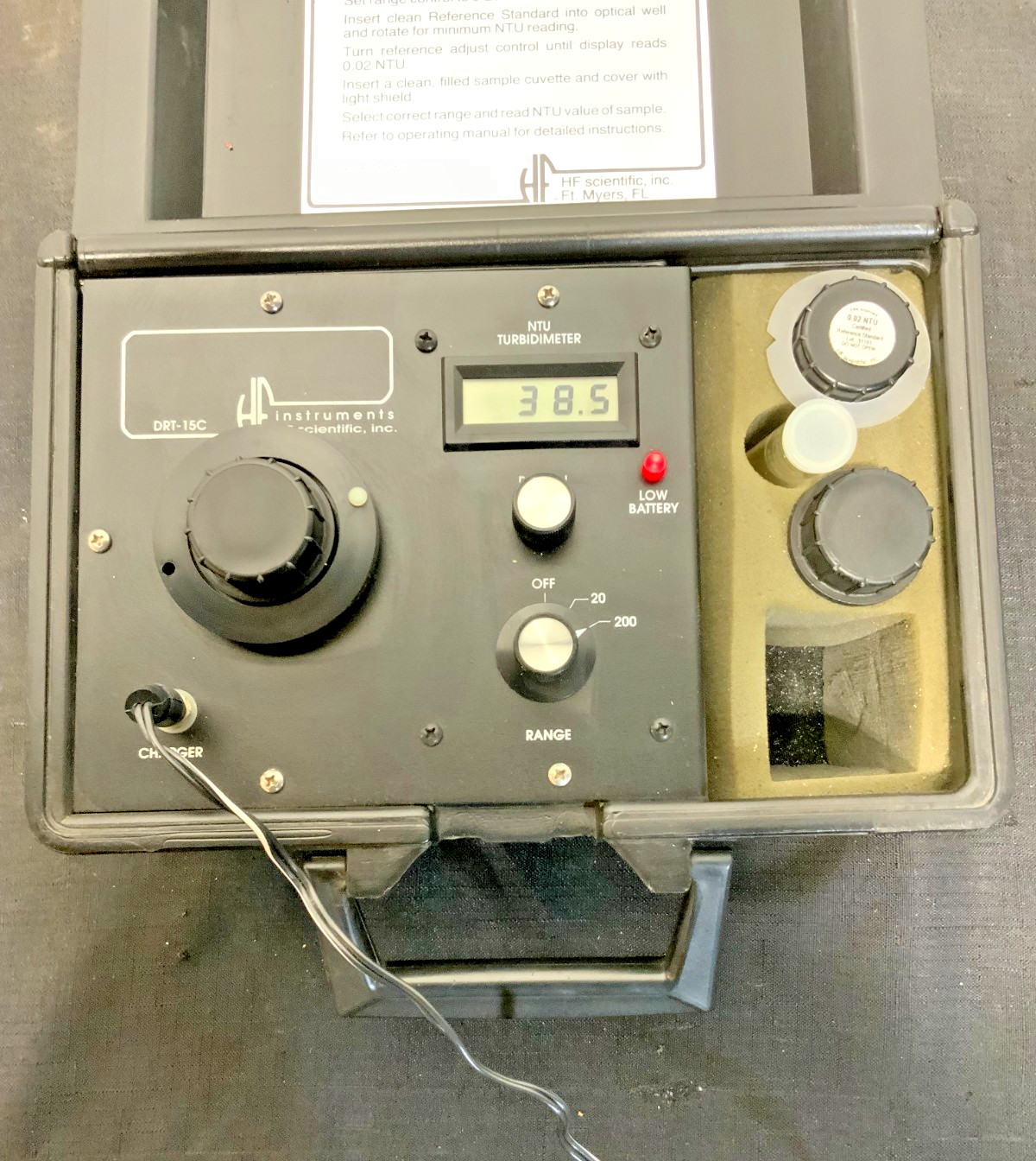 HF Scientific DRT-15C NTU Portable Turbidmeter Water Tester Nephelometric 11D_1 HF Scientific DRT-15C NTU Portable Turbidmeter Water Tester Nephelometric 11D