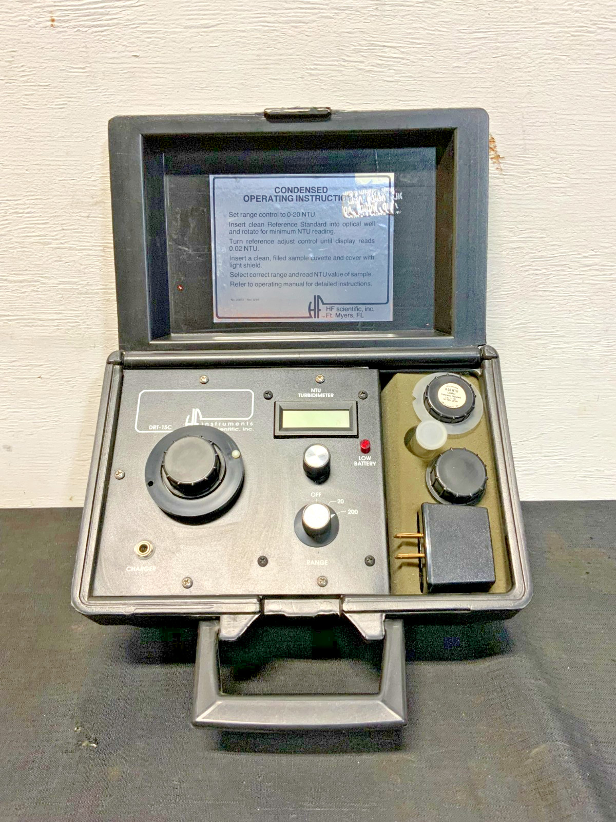 HF Scientific DRT-15C NTU Portable Turbidmeter Water Tester Nephelometric 11D_3 HF Scientific DRT-15C NTU Portable Turbidmeter Water Tester Nephelometric 11D