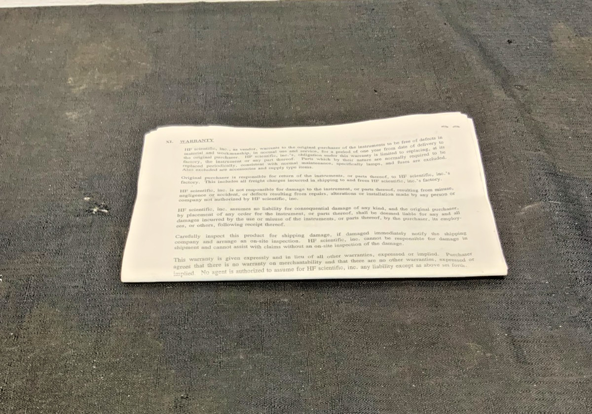 HF Scientific DRT-15C NTU Portable Turbidmeter Water Tester Nephelometric 11D_8 HF Scientific DRT-15C NTU Portable Turbidmeter Water Tester Nephelometric 11D