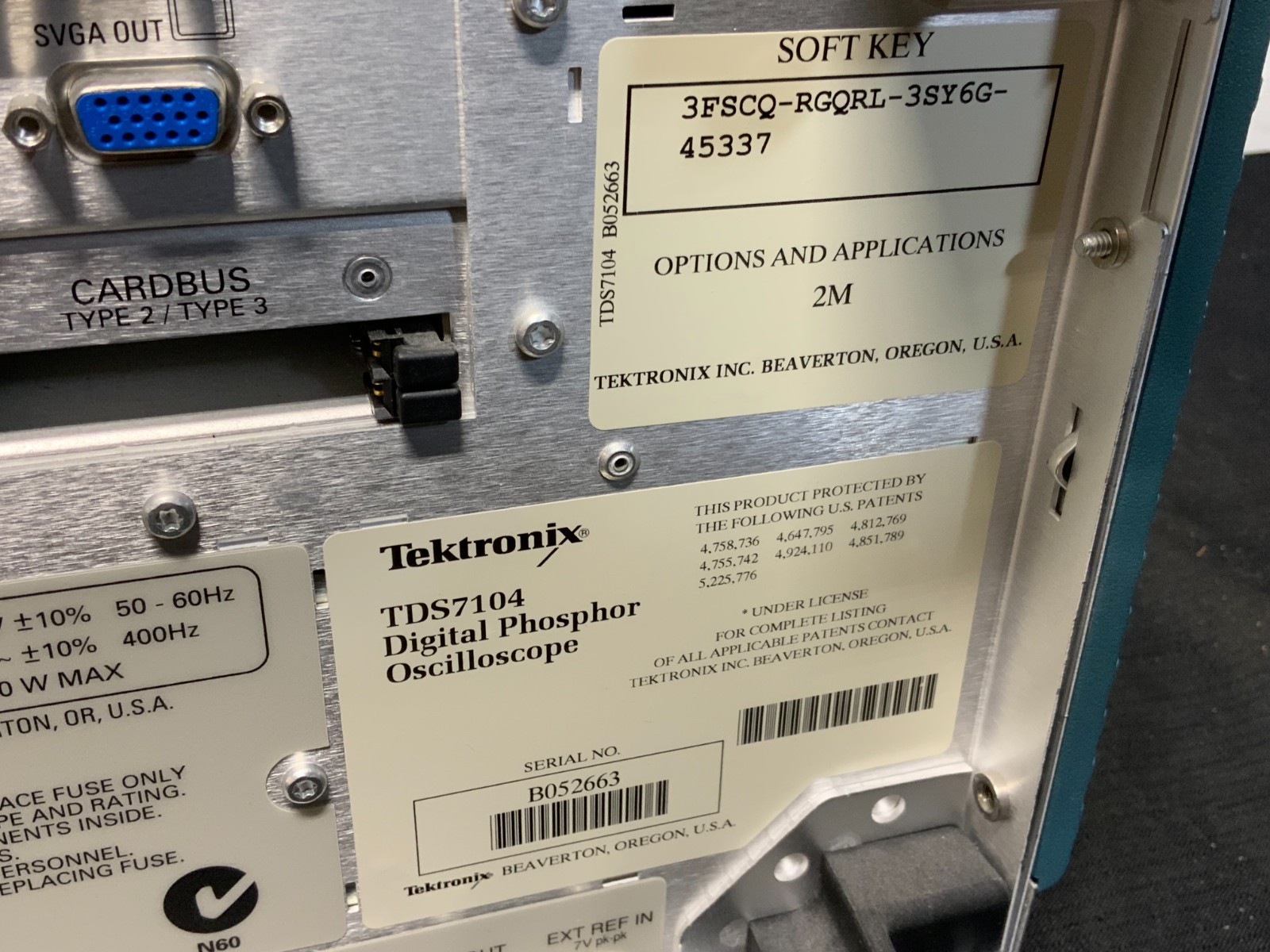 Tektronix TDS7104 Digital Phosphor Oscilloscope 4 Channel w/Software 1GHZ 131B_9 Tektronix TDS7104 Digital Phosphor Oscilloscope 4 Channel w/Software 1GHZ 131B