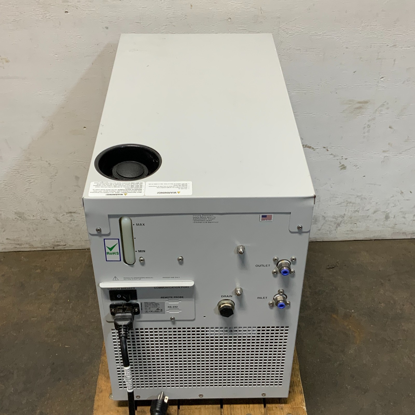 Agilent Technologies G8481A G8481 80003 Circulating Chiller 120V H8B_8 Agilent Technologies G8481A G8481 80003 Circulating Chiller 120V H8B
