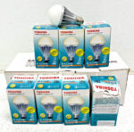 New Lot of 7 Toshiba 8A19/827 E-Core Dimmable LED Lamp 7.8W 120V PAR38 31D