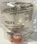NEW Corning 431684 5L Erlenmeyer Flask Baffled Bottom Nonpyrogenic w/ Vent Cap