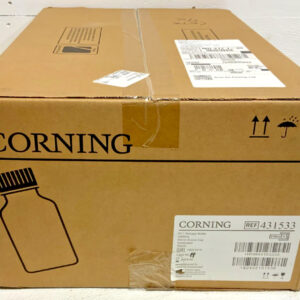 New Corning 431533 PET Storage 24 Bottle 1000ml 45mm Screw Cap Graduated Sterile