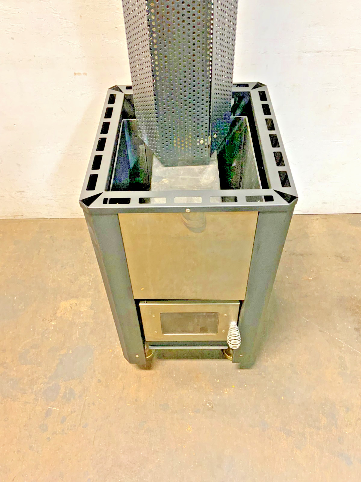 Alpha Sauna Wood Burning Fired Sauna Stove Heater w/ Chimney & Trim H11B_0 Alpha Sauna Wood Burning Fired Sauna Stove Heater w/ Chimney & Trim H11B