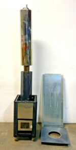 Alpha Sauna Wood Burning Fired Sauna Stove Heater w/ Chimney & Trim H11B