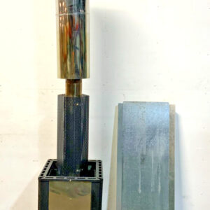 Alpha Sauna Wood Burning Fired Sauna Stove Heater w/ Chimney & Trim H11B