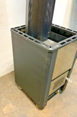 Alpha Sauna Wood Burning Fired Sauna Stove Heater w/ Chimney & Trim H11B