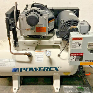 Powerex SLAE05E / STS050132 Oilfree Scroll Compressor 30Gal Tank 5HP 3PH