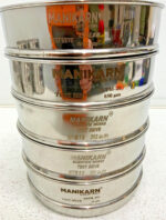 Set of 5 Manikarn ASTM-18 /20/70/80/400 8" Standard Test Sieve Stainless Steel