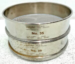 Lot of 2 Wstyler No.35 8" Standard Test Sieve 500 Microns Stainless Steel ASTM