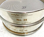 Lot of 2 Wstyler No.35 8" Standard Test Sieve 500 Microns Stainless Steel ASTM