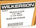 Wilkerson R28-04-F0G0 Compressed Air Regulator 0-125PSIG 1/2"NPT w/Gauge 61G