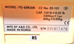 A&D FG-60KAM Digital Platform Bench Scale w/ Display Column 150lb x 0.05lb Max