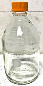 New Lot of 2 Pyrex Corning 1395-2L 2000ml Media Storage Bottle GL45 Screw Cap