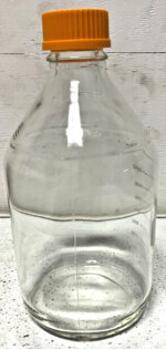 New Lot of 2 Pyrex Corning 1395-2L 2000ml Media Storage Bottle GL45 Screw Cap