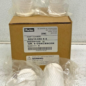 New Box of 4 Parker 6CU10-050 Finite Filter Division Grade 6 Coalescer Element