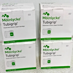 New Lot of 4 Molnlycke Tubigrip Size G 10M Elasticated Tubular Bandage Natural