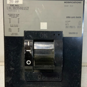 Square D LAL363506152 Circuit Breaker 600V 350AMP 50/60 Hz 400mA 3Pole 61C