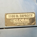 Global Industrial 988929 Portable Hydraulic Truck Drum Lifter 1100lb Capacity