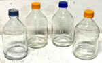 Lot of 4 Pyrex Kimble VWR 2000ML Lab Storage Media Glass Graduated Bottle 131B