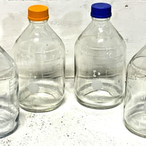 Lot of 4 Pyrex Kimble VWR 2000ML Lab Storage Media Glass Graduated Bottle 131B
