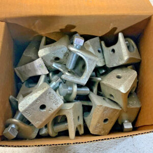 New Box of 25 Eaton Crouse-Hinds 533 3/8"-16 Beam Clamps Tapped Hole Size 2" 16B