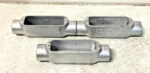 New Lot of 3 Eaton Crouse-Hinds C100M 1" Form 5 Type-C Conduit Body Silver 241A