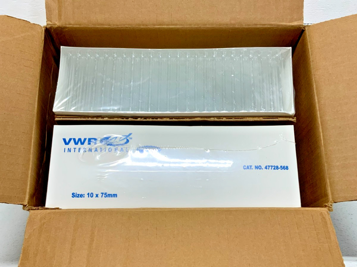 New Box of 1000 VWR 47729-568 Disposable Culture Tubes Borosilicate Glass 248A_0 New Box of 1000 VWR 47729-568 Disposable Culture Tubes Borosilicate Glass 248A