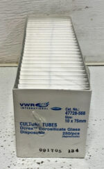 New Box of 1000 VWR 47729-568 Disposable Culture Tubes Borosilicate Glass 248A