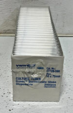New Box of 1000 VWR 47729-568 Disposable Culture Tubes Borosilicate Glass 248A