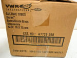 New Box of 1000 VWR 47729-568 Disposable Culture Tubes Borosilicate Glass 248A