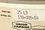 Taylor Wharton 25LD UN 1977 Cryogenic Liquid Nitrogen Storage Dewar Tank B9B