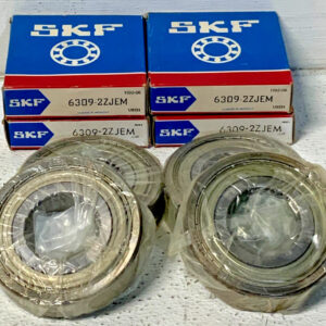 NEW Lot of 4 SKF 6309-2ZJEM Deep Groove Single Row Roller Ball Bearing 248G