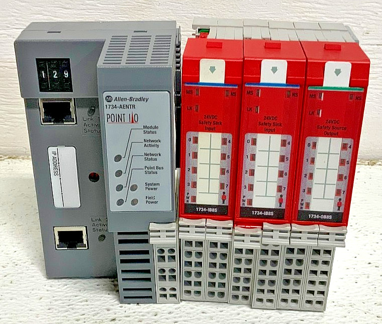 Allen Bradley 1734-AENTR Point I/O Ethernet w/ (1)1734-OB8S & (2)1734-IB8S 255G_0 Allen Bradley 1734-AENTR Point I/O Ethernet w/ (1)1734-OB8S & (2)1734-IB8S 255G