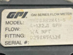 GPI GM003R2R41-5 GM Series Flow Meter 1/4 NPT 4-132 GPH Industrial Grade 252B