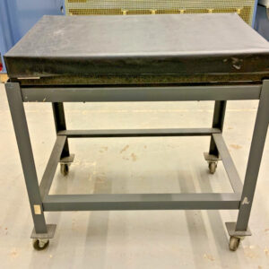 00150748 24" X 36" X 4" Granite Surface Plate Inspection Table w/ Rolling Stand