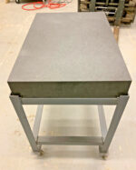 00150748 24" X 36" X 4" Granite Surface Plate Inspection Table w/ Rolling Stand