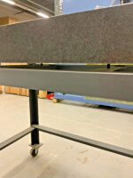 00150748 24" X 36" X 4" Granite Surface Plate Inspection Table w/ Rolling Stand