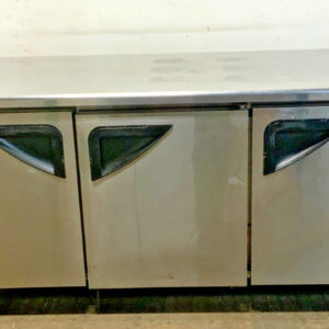 Turbo Air TUR-72SD 72" 3-Section 3-Door Commercial Undercounter Refrigerator