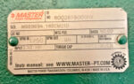 Master 180CM21B Speed Reducer 3-1/8x1 1/2 Shaft 40:1 Ratio 1750RPM In 44RPM Out