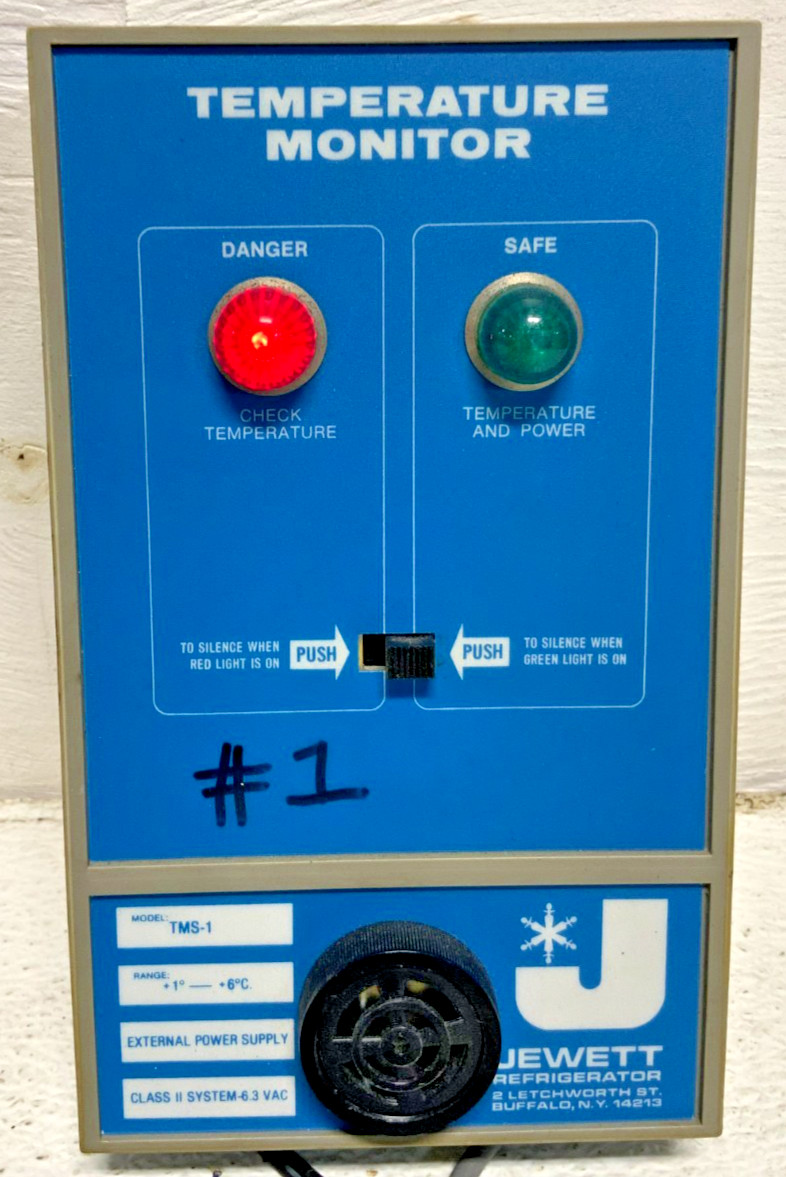 Jewett TMS-1 Temperature Monitor System External Power Supply 253G_0 Jewett TMS-1 Temperature Monitor System External Power Supply 253G