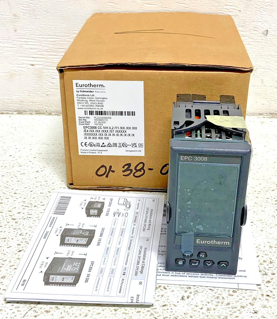 New Eurotherm EPC3008 Programmable Temperature Controller CH/VH/L2/T1 100-230VAC_0 New Eurotherm EPC3008 Programmable Temperature Controller CH/VH/L2/T1 100-230VAC