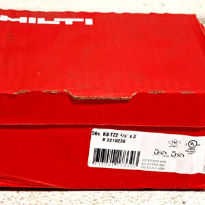 New Box of 50 Hilti KB-TZ2 3/8" x 3" Concrete Steel Wedge Anchors Bolts #2210236
