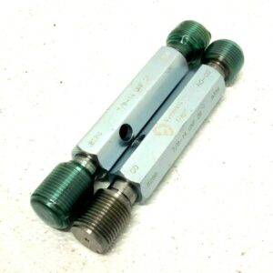 Lot of 2 Vermont Gage 7/8-14 UNF Go No Go Thread Plug Gage .8286-.8356mm 257E