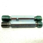 Lot of 2 Vermont Gage 7/8-14 UNF Go No Go Thread Plug Gage .8286-.8356mm 257E