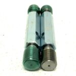 Lot of 2 Vermont Gage 7/8-14 UNF Go No Go Thread Plug Gage .8286-.8356mm 257E
