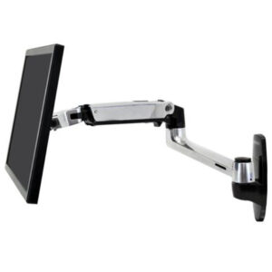 New Ergotron 45-243-026 LX Wall Mount Monitor Arm Polished Aluminum Up to 34"
